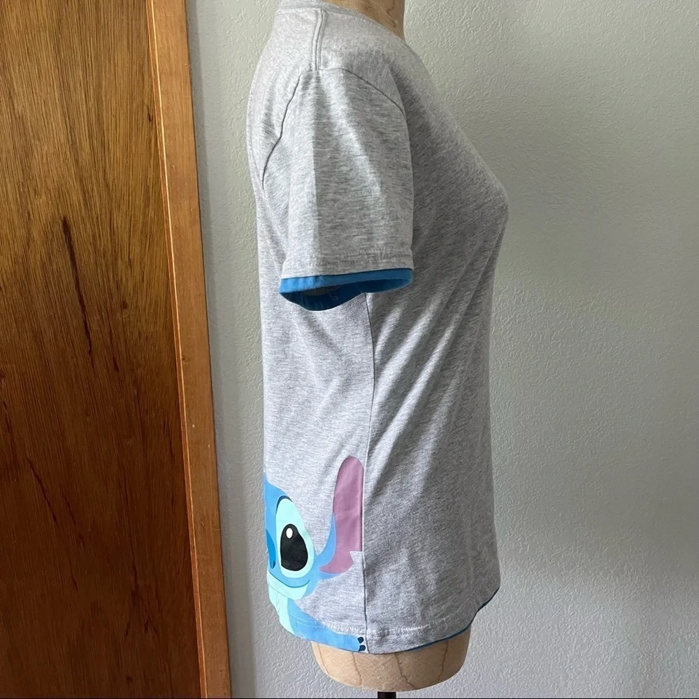 DISNEY JAPAN sz S Lilo & STITCH Scrump Gray Short Sleeve Tee TShirt - Picture 5 of 8